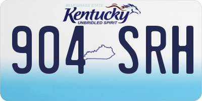 KY license plate 904SRH