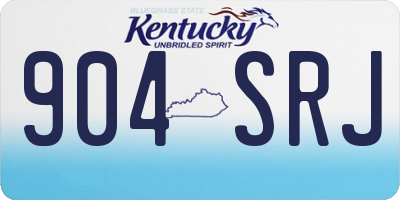 KY license plate 904SRJ
