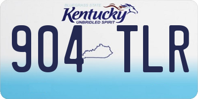 KY license plate 904TLR