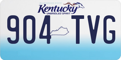 KY license plate 904TVG
