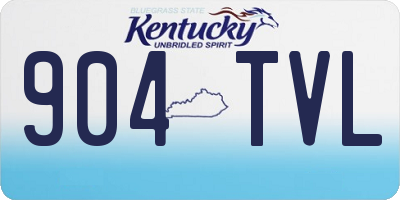 KY license plate 904TVL