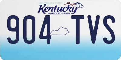 KY license plate 904TVS