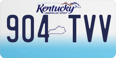 KY license plate 904TVV