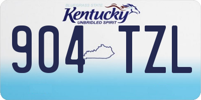 KY license plate 904TZL