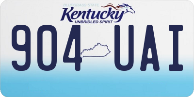 KY license plate 904UAI