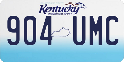 KY license plate 904UMC