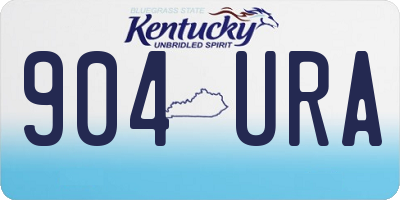 KY license plate 904URA