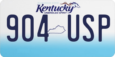 KY license plate 904USP