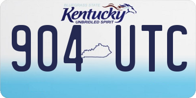 KY license plate 904UTC