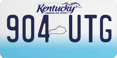 KY license plate 904UTG