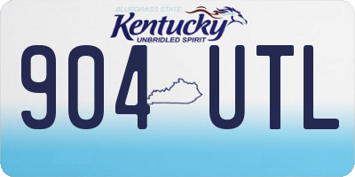 KY license plate 904UTL