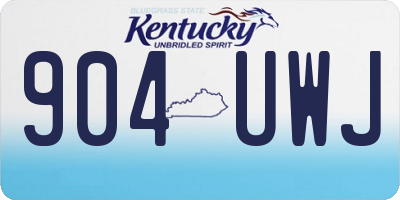KY license plate 904UWJ