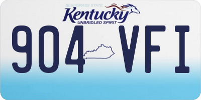 KY license plate 904VFI