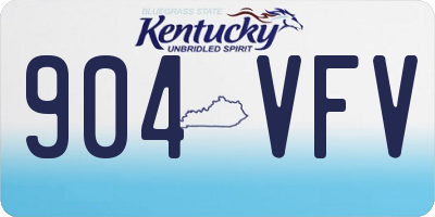 KY license plate 904VFV