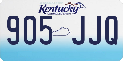 KY license plate 905JJQ