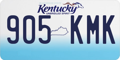 KY license plate 905KMK