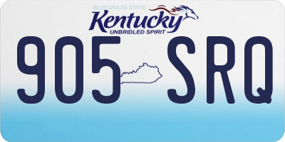 KY license plate 905SRQ