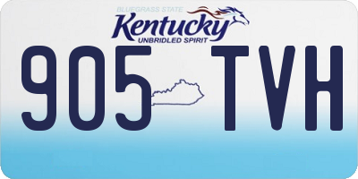 KY license plate 905TVH