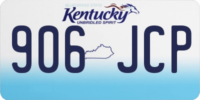 KY license plate 906JCP