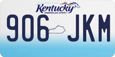 KY license plate 906JKM