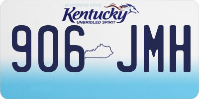 KY license plate 906JMH
