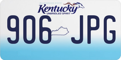 KY license plate 906JPG