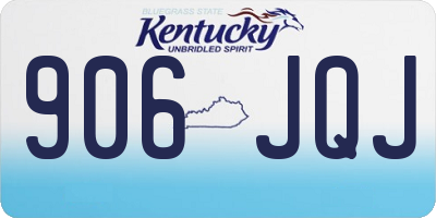 KY license plate 906JQJ
