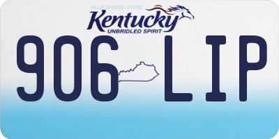 KY license plate 906LIP
