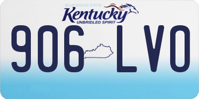KY license plate 906LVO