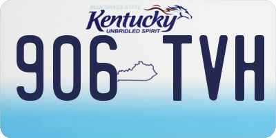KY license plate 906TVH