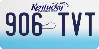 KY license plate 906TVT