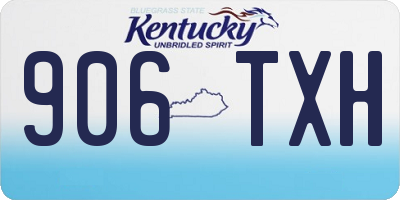 KY license plate 906TXH