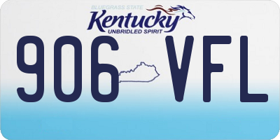 KY license plate 906VFL