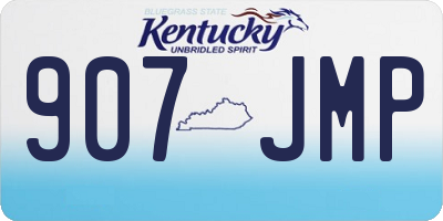 KY license plate 907JMP