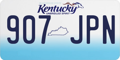KY license plate 907JPN