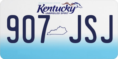 KY license plate 907JSJ