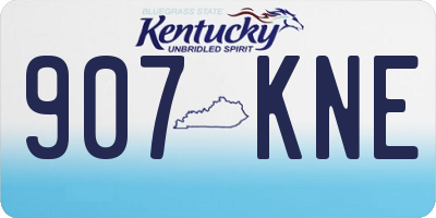 KY license plate 907KNE