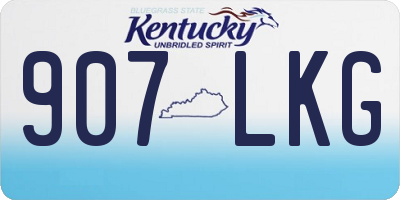 KY license plate 907LKG