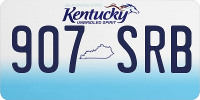 KY license plate 907SRB