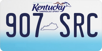 KY license plate 907SRC