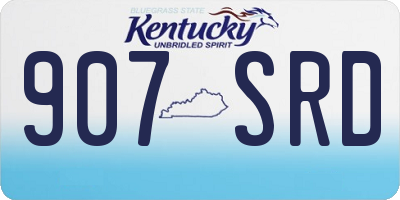 KY license plate 907SRD