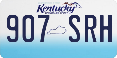 KY license plate 907SRH