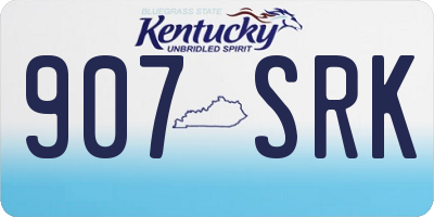 KY license plate 907SRK