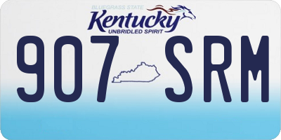 KY license plate 907SRM