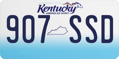 KY license plate 907SSD