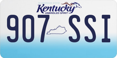 KY license plate 907SSI