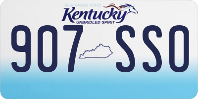 KY license plate 907SSO