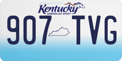 KY license plate 907TVG