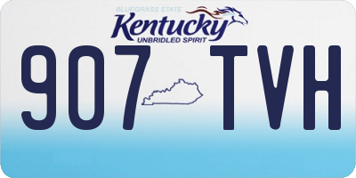 KY license plate 907TVH