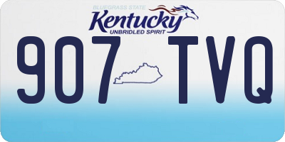 KY license plate 907TVQ